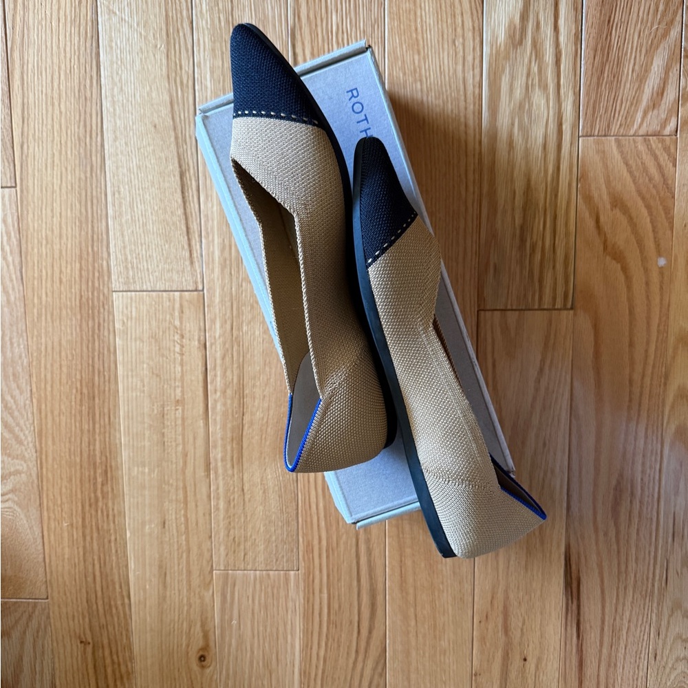 Rothy's Women's Black and Tan Flats - Picture 2 of 5